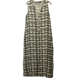 Pistache 100% Linen Maxi Dress Medium NWT Made in Italy